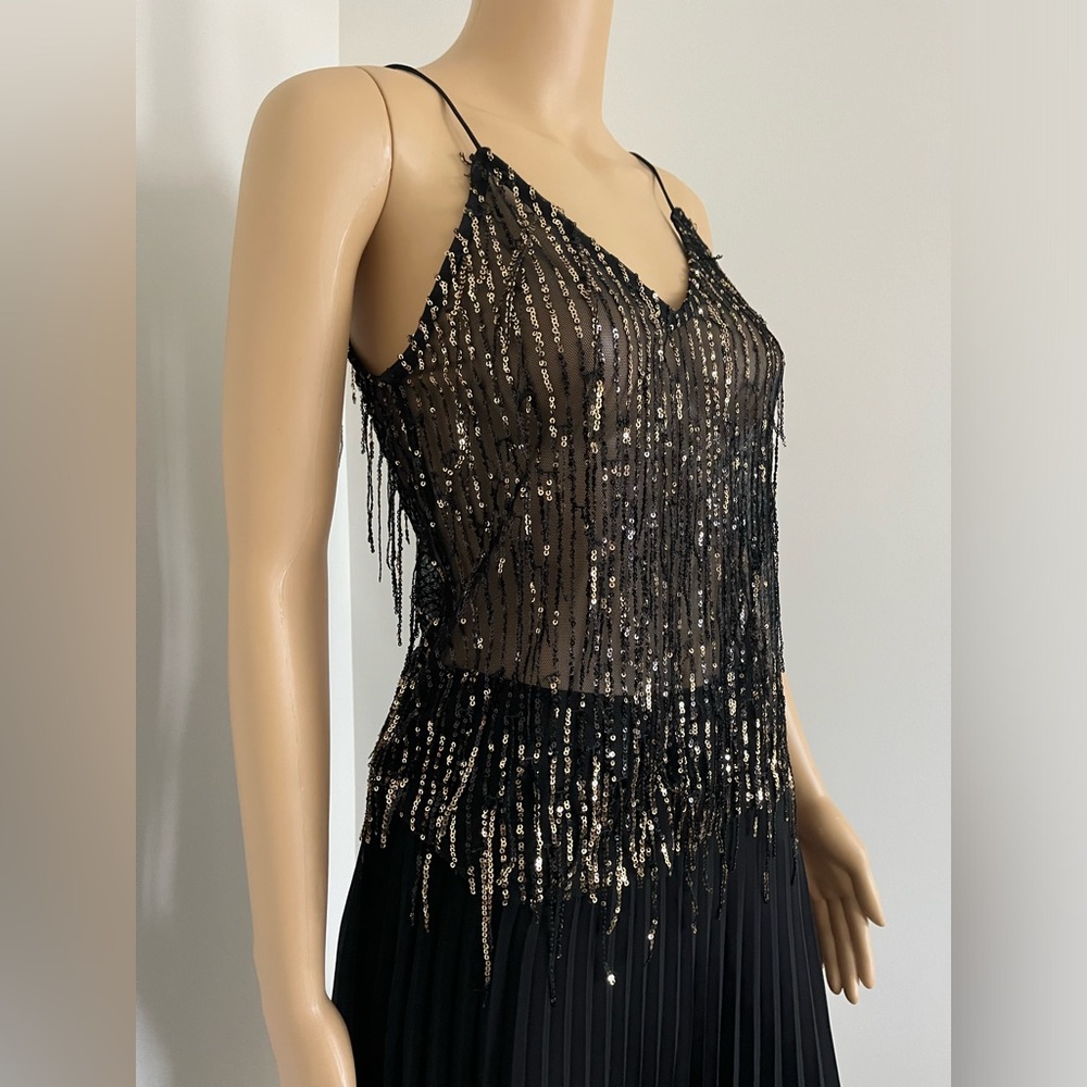Choclate USA Black And Gold Top